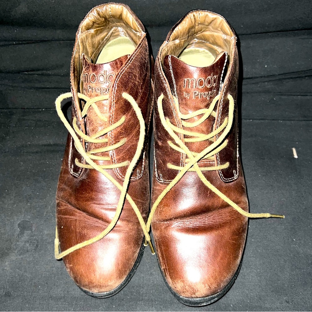 Moda by Propet Ankle Booties - Handmade Leather, Good Condition, Size 9.5